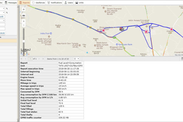 GSM fuel level sensor